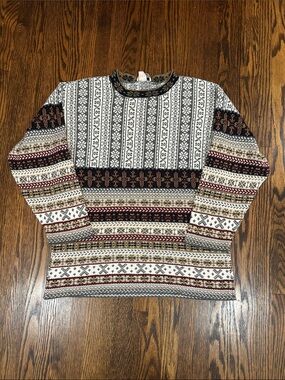 Vintage 90s Knit Patterned Sweater
